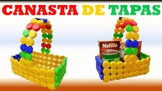 💚💛💙 MANUALIDADES Con Tapas de Botellas Plasticas / crafts with plastic bottle caps