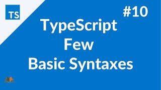 TypeScript Few Basic Syntaxes #10 | TypeScript Tutorial for Beginner | #VCreationsTech