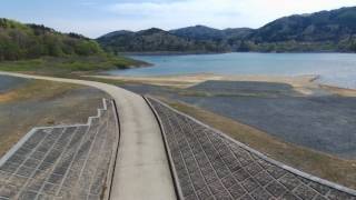 黒工ボート部　田瀬湖　コース沿い空撮