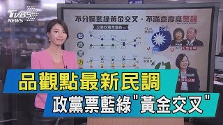 【說內幕】品觀點最新民調　政黨票藍綠「黃金交叉」