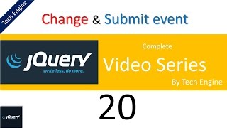 jquery tutorial series - 20 Change and Submit event usage example