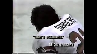 Deion Sanders 1st NFL Start vs Patriots (1989)