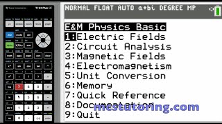 TI-84 Physics Just Got Easier! 🎉 Solve E&M Problems Fast with EMBASIC 💡#physics #ti84programs