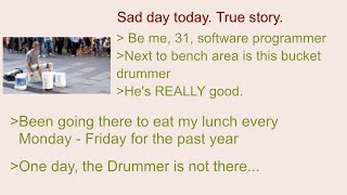 Anon meets Talented Homeless Drummer | 4Chan Greentext Stories