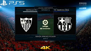 FIFA 22 - Sevilla Vs Barcelona - La liga - Gameplay & Prediction | PS5 4K 60FPS