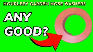 Hourleey Garden Hose Washer Rubber, Heavy Duty Red Rubber Washer Fit All Standard 3/4 Inch Garden