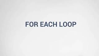03 - Loops: foreach Statement