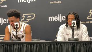 Purdue's Myles Colvin and Gicarri Harris Postgame Interview Purdue Basketball vs Northwestern