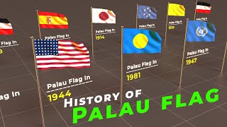 Evolution of Palau Flag | History of Palau Flag | Flags of the world |