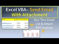 Excel VBA Send Emails With Attachments
