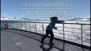 Antarctica with Hurtigruten get blasted by 65 knots, anchoring in a live volcano, polar plunge.