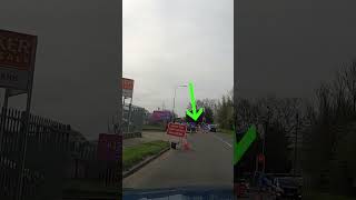 Where to stop at temporary traffic lights