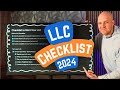 ✅ How to Easily Start an LLC in 2024  (Simple Checklist) ✅