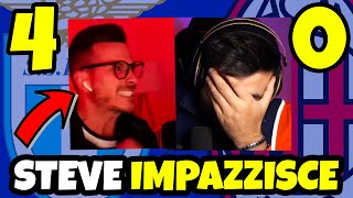 STEVE IMPAZZISCE COMPLETAMENTE || LAZIO - MILAN: 4-0 [LIVE REACTION]