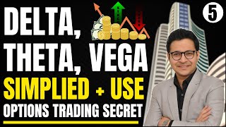 Delta, Theta, Vega - Simplified | Options trading secret | Option Course |