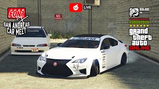 FonzXX Car Meet | GTA 5 Online 🔴LIVE (PS5) | Street Racing RP