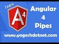 pipes in angular 4 | currency, slice, percentage, decimal, json | Part -3  | Lecture 16 | Hindi