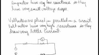 E\u0026M Part 7C Ammeters and Voltmeters