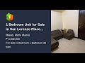 1 Bedroom Unit for Sale in San Lorenzo Place Makati City