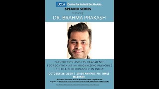 CISA Speaker Series featuring Dr. Brahma Prakash