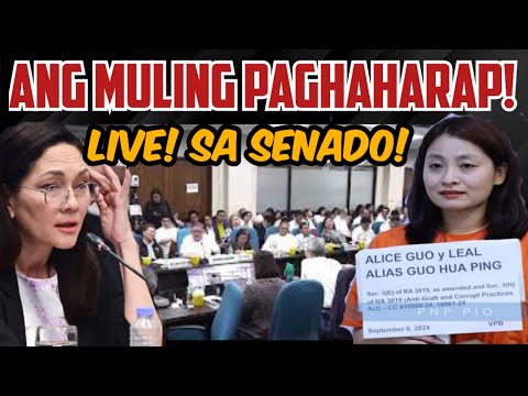 LIVE: ALICE GUO SENATE HEARING! ANG MULING PAGHARAP SA SENADO