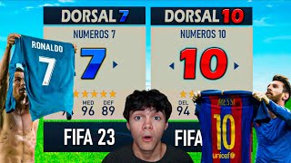 ¡NUMEROS 10 VS NUMEROS 7 en FIFA 23!