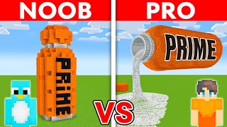 NOOB vs PRO: PRIME House Build Challenge in Minecraft