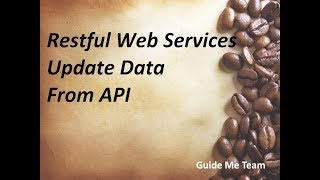 Build RESTful Service - Update Data From API