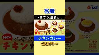 【ショック過ぎる…】松屋「チキンカレー」これがレギュラーメニューはダメでしょ。