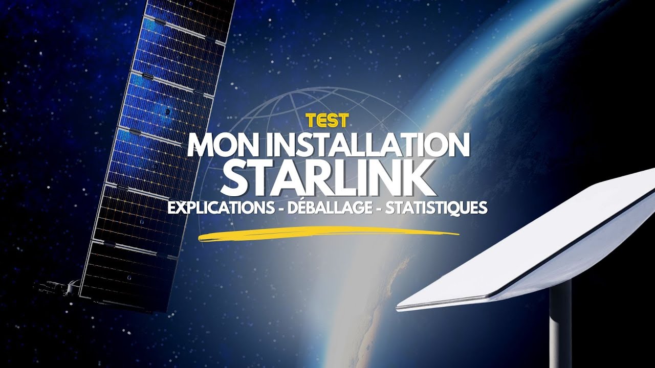 Mon Installation STARLINK ! Explications, Déballage Et Résultat ! - YouTube