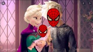 Batman and Elsa have a baby, but Spiderman....