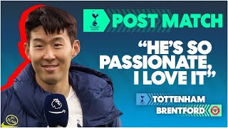 Son Heung-min on Conte: "His Passion is so helpful" | Tottenham 2-0 Brentford | Post Match Interview