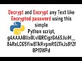 Learn how to Encrypt and Decrypt  any Text using Python script
