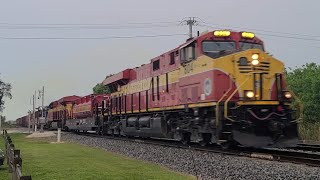 Saturday night Florida East Coast Railway Train 206 passes Historic Grant Station with GP-40