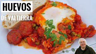 #674: Huevos de Valtierra - Eggs with chorizo, peppers and tomatoes. Made locally in Spain