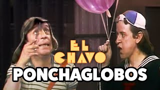 El Chavo pops Quico and Chilindrina's balloons | El Chavo del 8