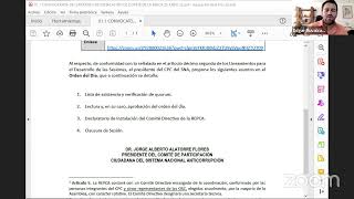 Declaratoria de Instalación del Comité Directivo de la REPCA