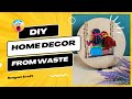 DIY Home Decor from Waste .. #DIYHomeDecor #BestOutOfWaste #EcoFriendlyCrafts