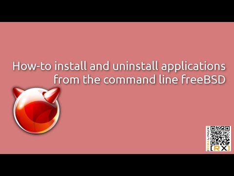 How-to install and uninstall applications from the command line freeBSD