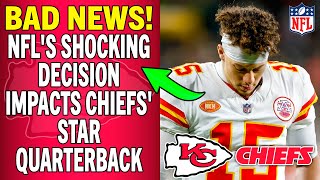 🚨🏈 SHOCKING UPDATE ON CHIEFS AS MAHOMES REELS FROM NFL BOMBSHELL DECISION! KC CHIEFS NEWS TODAY
