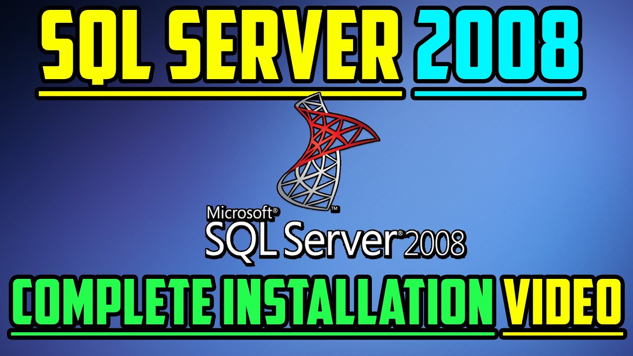 How To Install SQL Server 2008 Management Studio Correctly! - YouTube