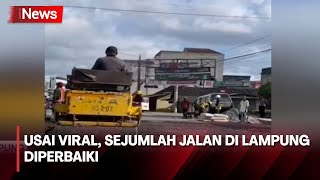 Usai Bima Kritik Infrastruktur Lewat Tiktok, Sejumlah Jalan di Lampung Diperbaiki