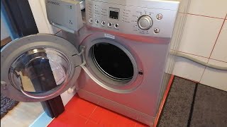 DAEWOO washing machine custom anti crease in test mode with open door