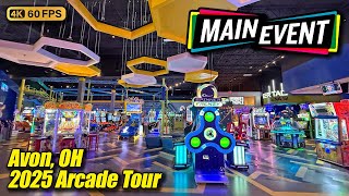 Main Event Entertainment arcade tour (Avon OH), new April 2025 full 4K walkthrough