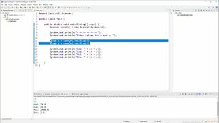 Java Tutorial - 9 - Simple Calculator with User Input