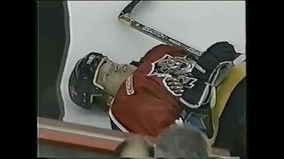 Kevin Dineen elbows Cam Stewart \u0026 fights Scott Mellanby / Todd Simpson / Chris Wells