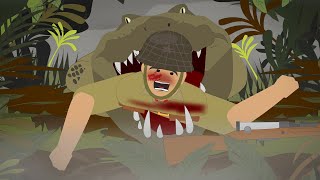 The Japanese Army VS deadly Crocodiles in WWII Ramree Island Massacre