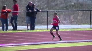 anchor leg, 4x800 meter relay - T FLASH (red jersey #6) SEMINOLE OPEN