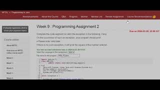 NPTEL Programming In Java Week 9 Programming Assignment 2 Answers l March 2024