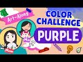 art along color challenge the color purple art along